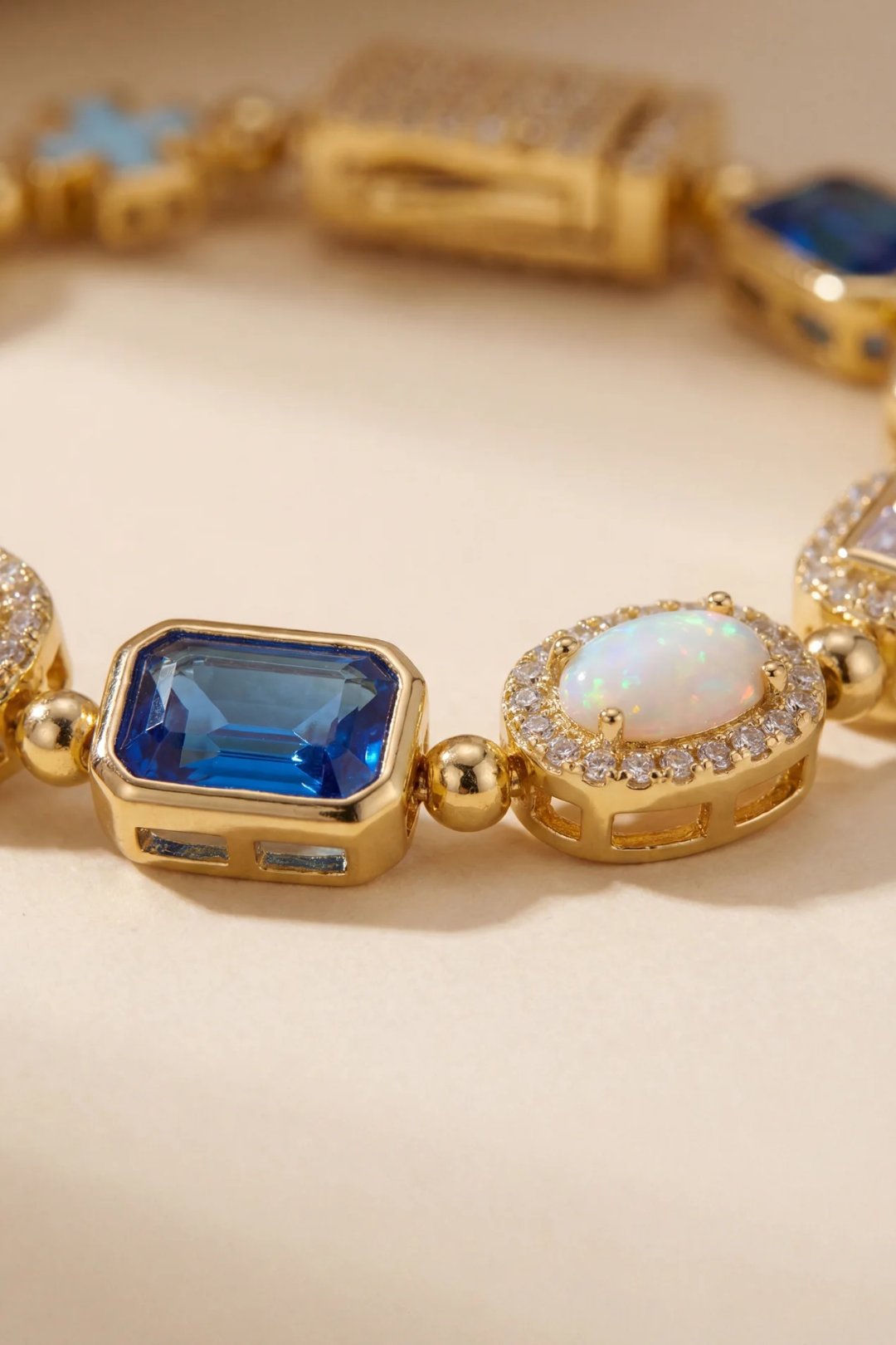 Royal Azure Mosaic Bracelet | 18K Gold 6