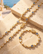 Royal Azure Mosaic Bracelet | 18K Gold 4