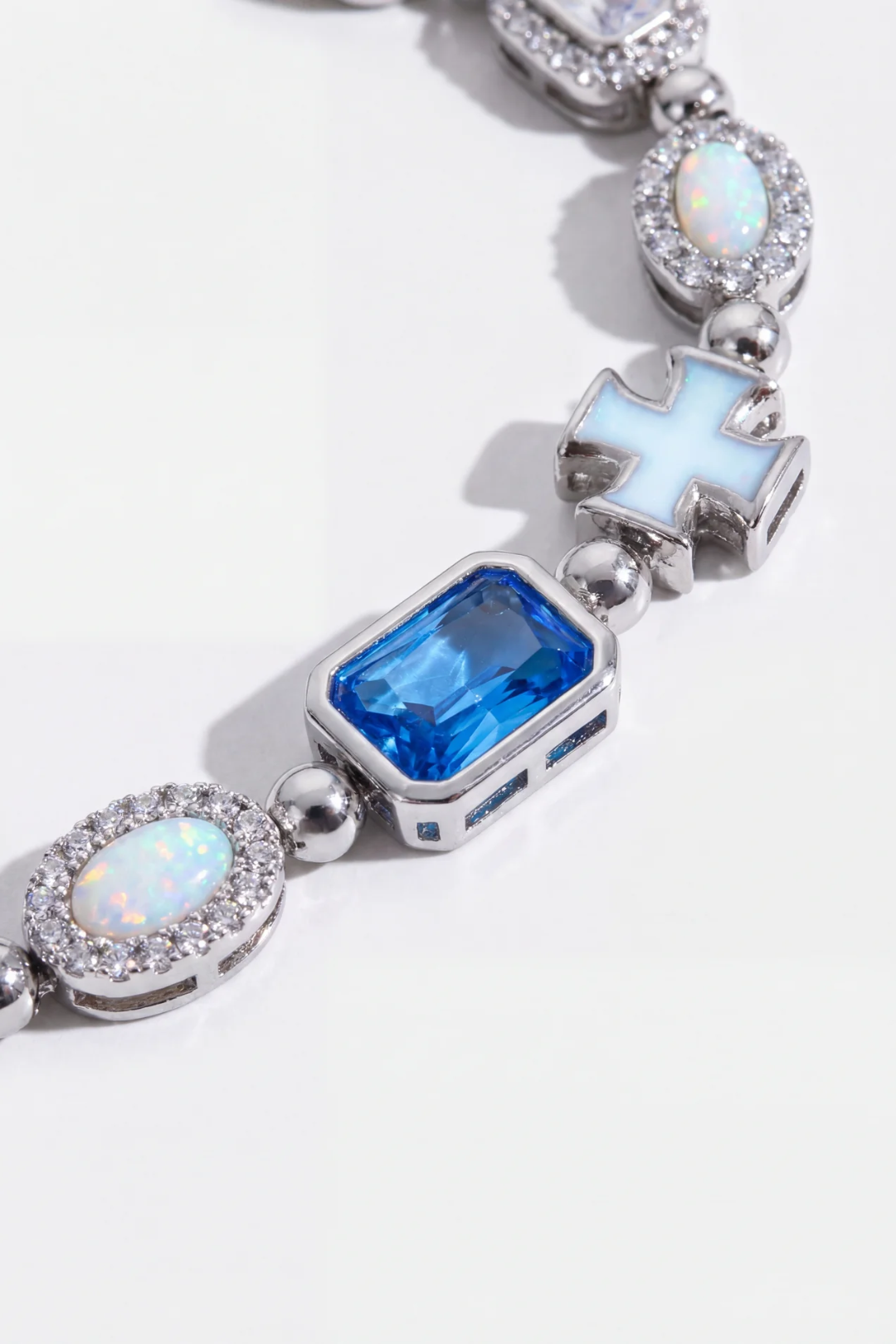 Royal Azure Mosaic Bracelet | Silver 7