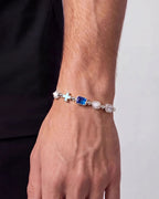 Royal Azure Mosaic Bracelet | Silver 2