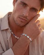 Royal Azure Mosaic Bracelet | Silver 4