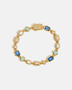 Royal Azure Mosaic Bracelet | 18K Gold 1