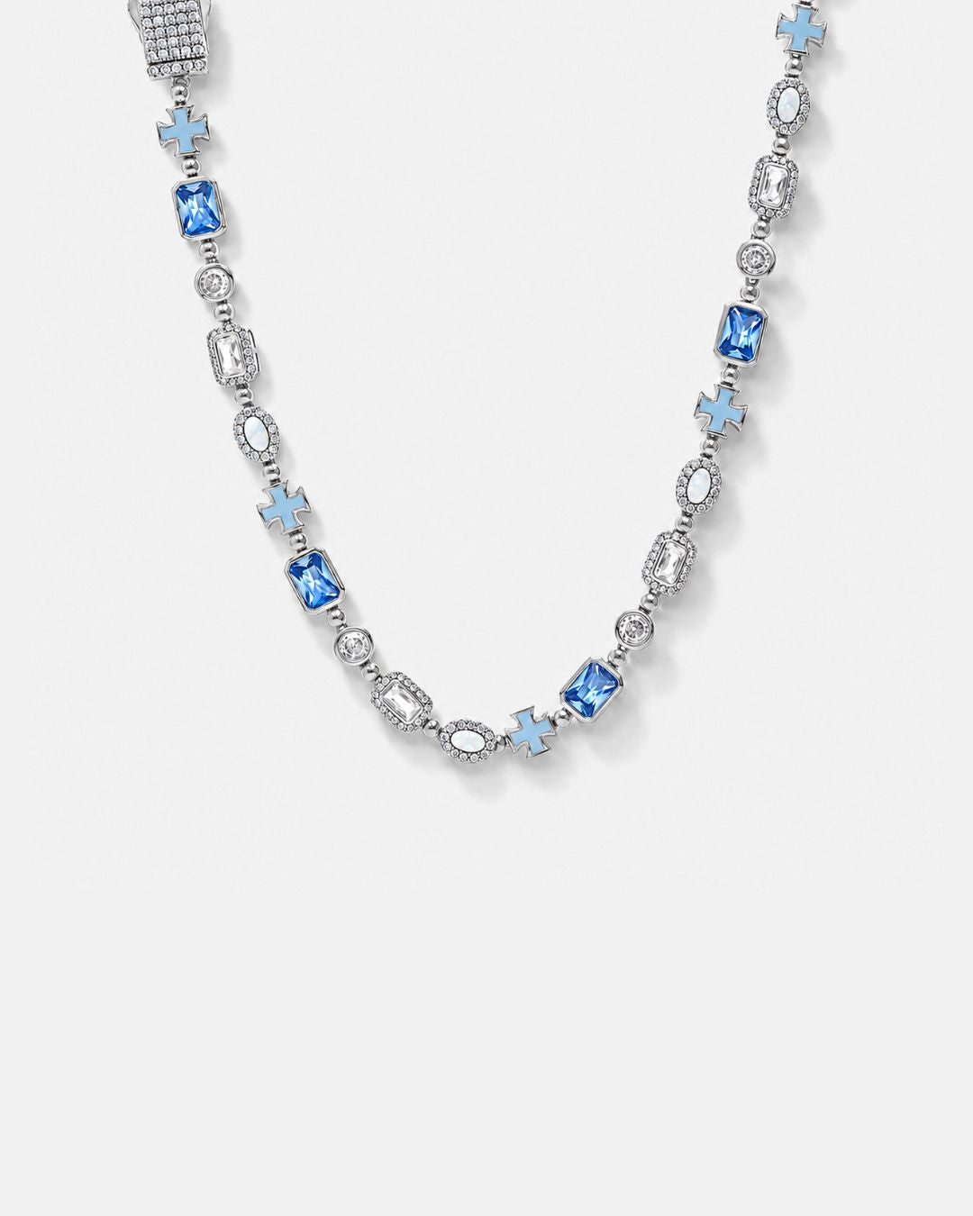 Royal Azure Mosaic Necklace | Silver 1