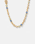 Royal Azure Mosaic Necklace | 18K Gold 1