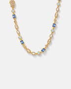 Royal Azure Mosaic Necklace | 18K Gold 1