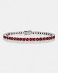 Rubis Éclat Bracelet | Red Moissanite 1