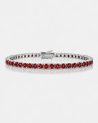 Rubis Éclat Bracelet | Red Moissanite 1