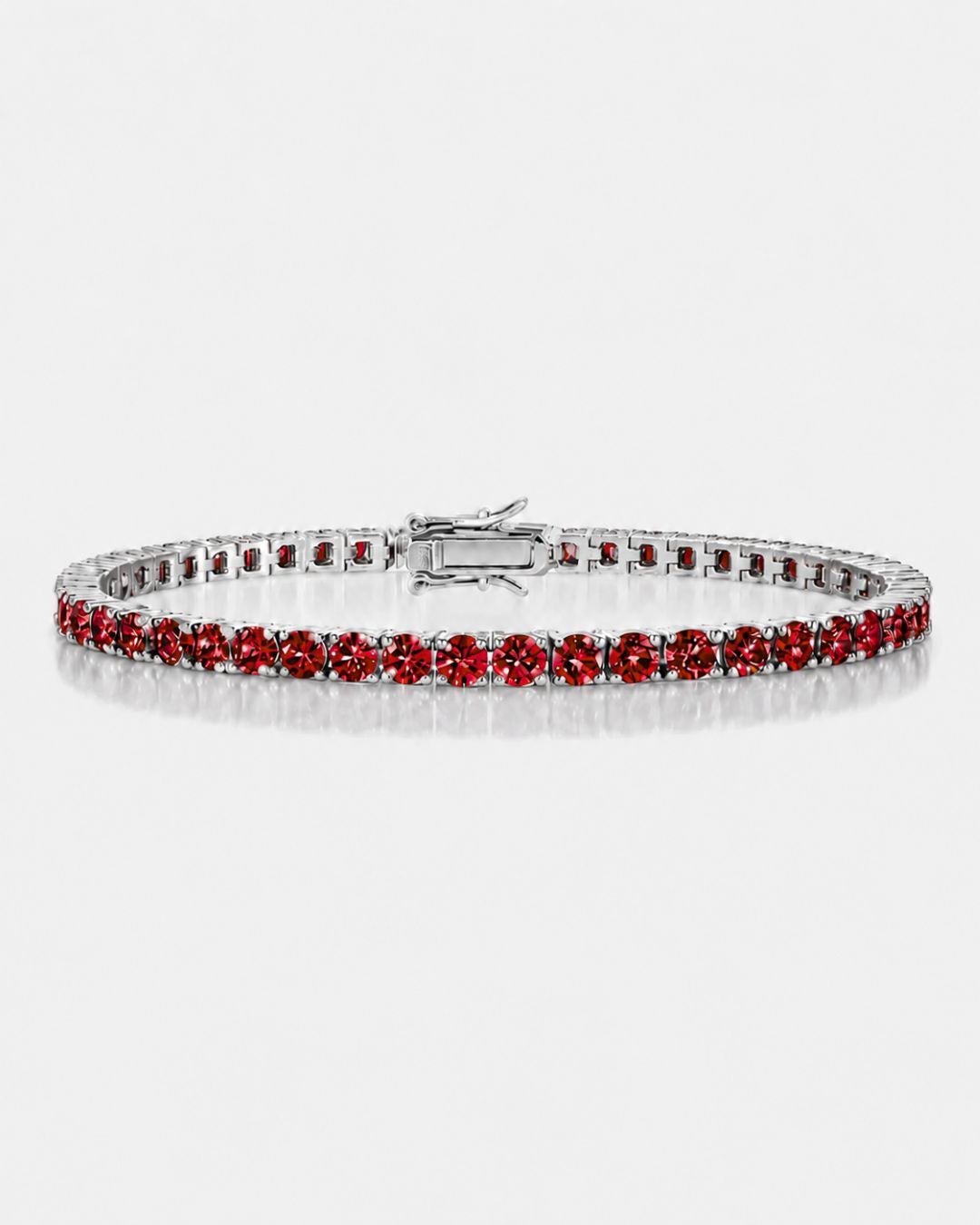 Rubis Éclat Bracelet | Red Moissanite 1