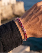 Rubis Éclat Bracelet | Red Moissanite 2