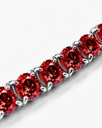 Rubis Éclat Bracelet | Red Moissanite 5