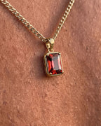Ruby Pendant Necklace | 1 Carat 18K Gold 6