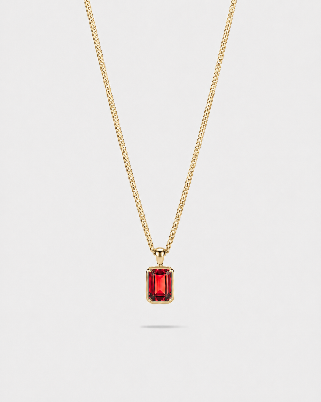 Ruby Pendant Necklace | 1 Carat 18K Gold 1