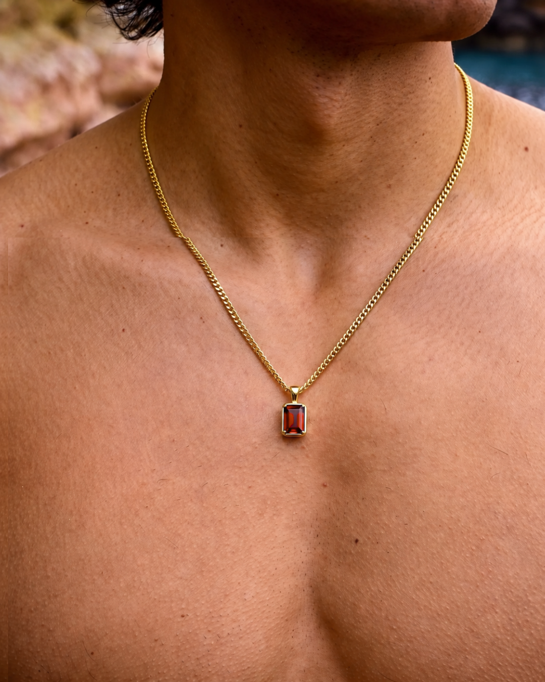 Ruby Pendant Necklace | 1 Carat 18K Gold 4