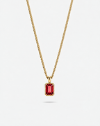 Ruby Pendant Necklace | 2 Carat 18K Gold 1