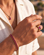 Ruby Pendant Necklace | 2 Carat 18K Gold 9