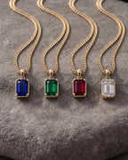 Ruby Pendant Necklace | 2 Carat 18K Gold 8