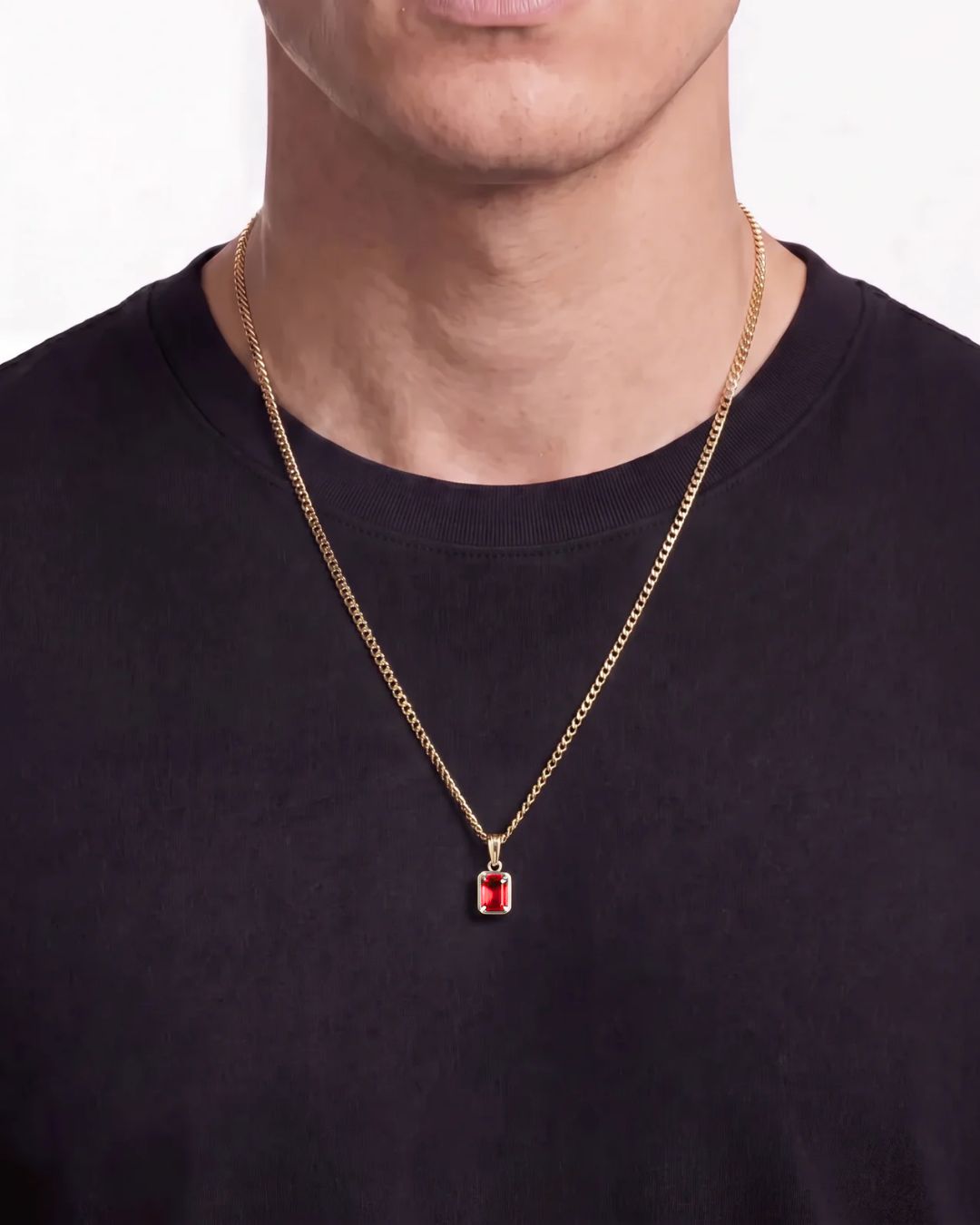 Ruby Pendant Necklace | 1 Carat 18K Gold 2