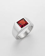 Ruby Ring | Titanium Steel 3