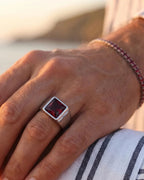 Ruby Ring | Titanium Steel 4