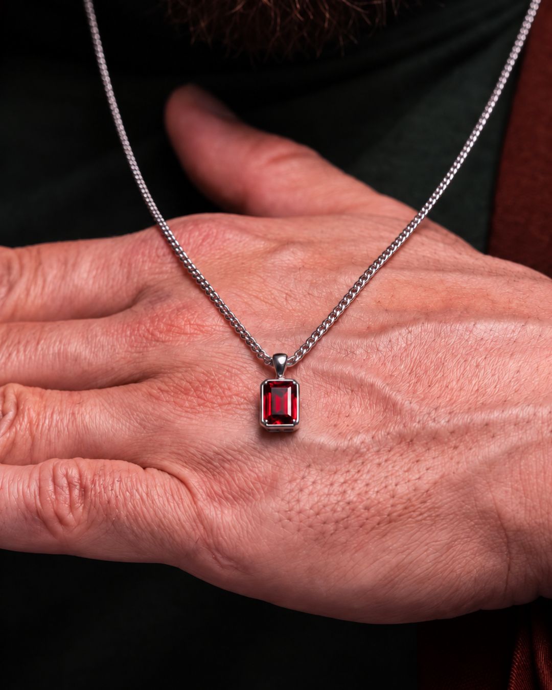 Ruby Pendant Necklace | 2 Carat 3