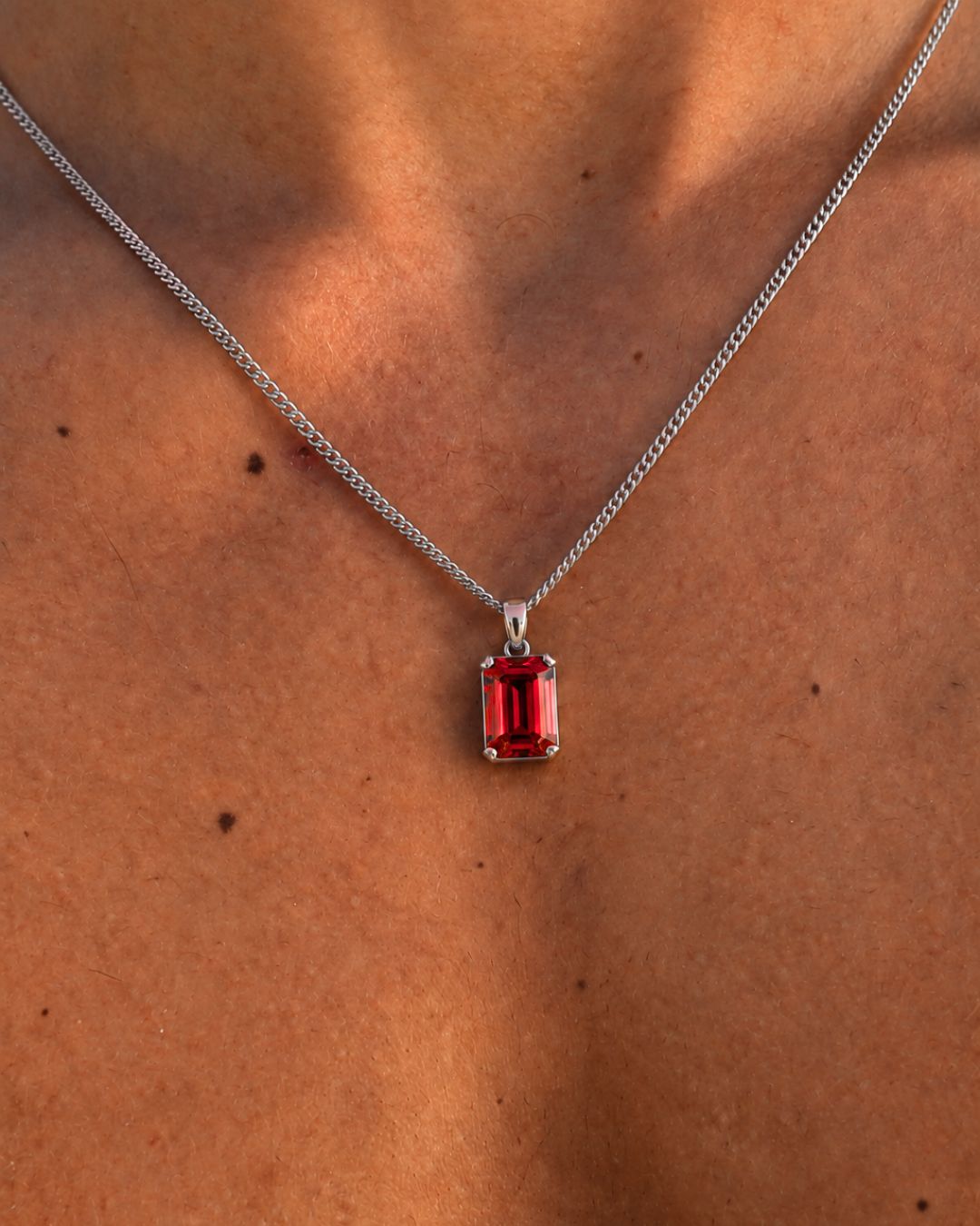 Ruby Pendant Necklace | 2 Carat 8