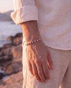 Ruby & Quartz Tennis Bracelet 4mm | Stainless Steel Silver 2