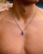 Sapphire Pendant Necklace | 1 Carat 3