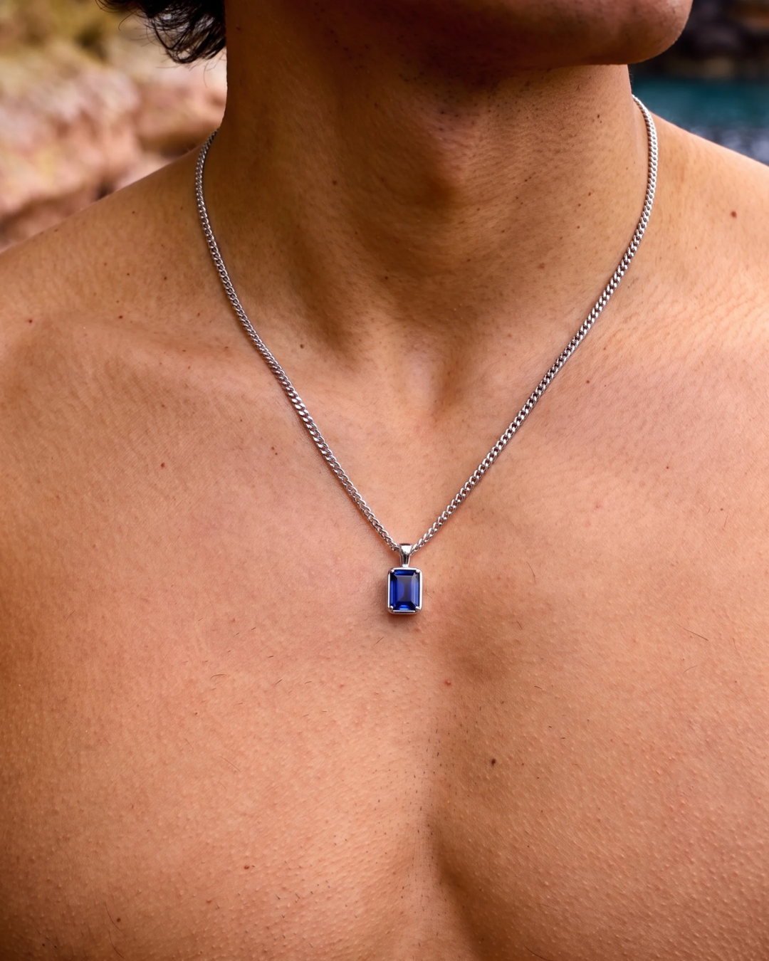 Sapphire Pendant Necklace | 1 Carat 3