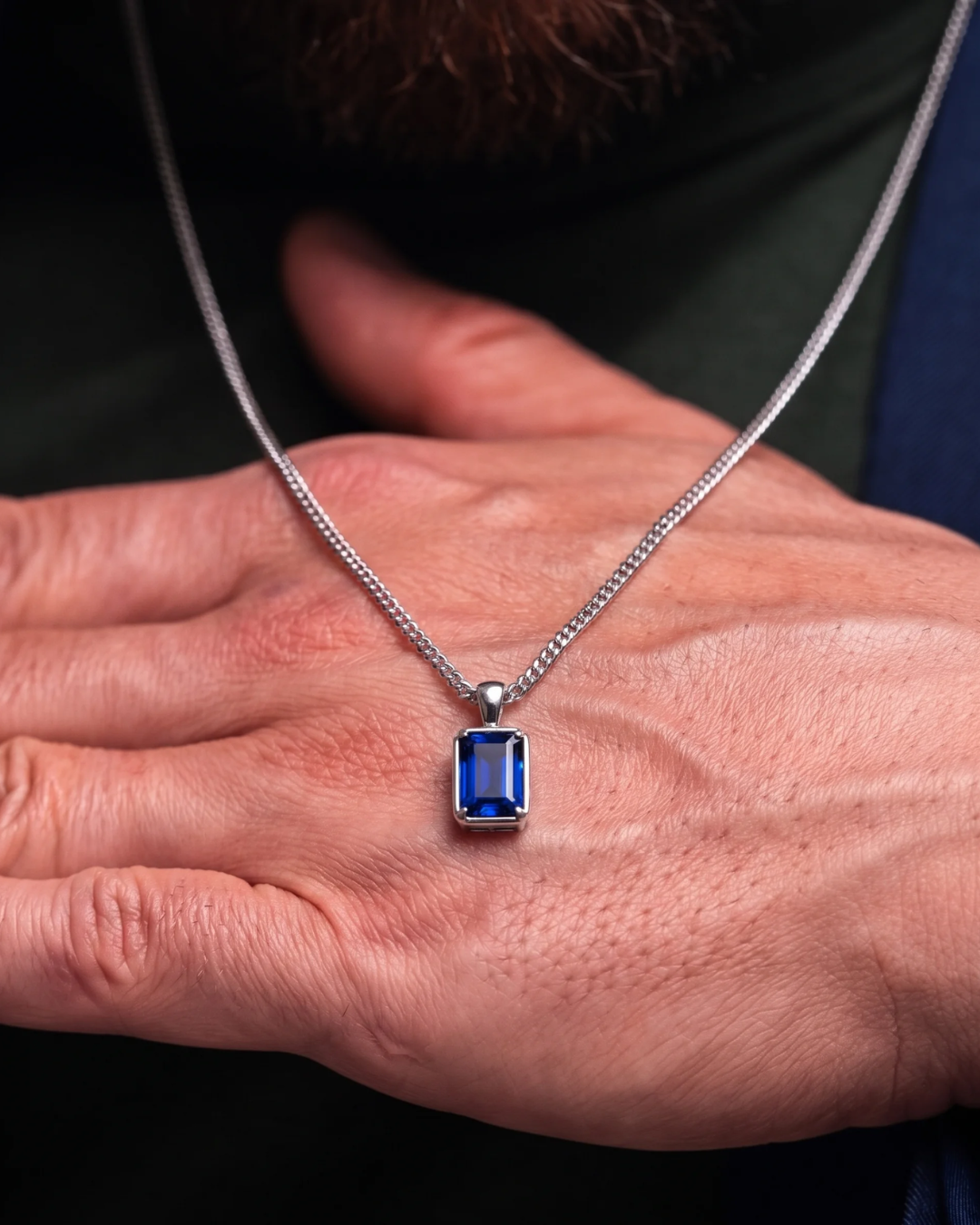 Sapphire Pendant Necklace | 1 Carat 2