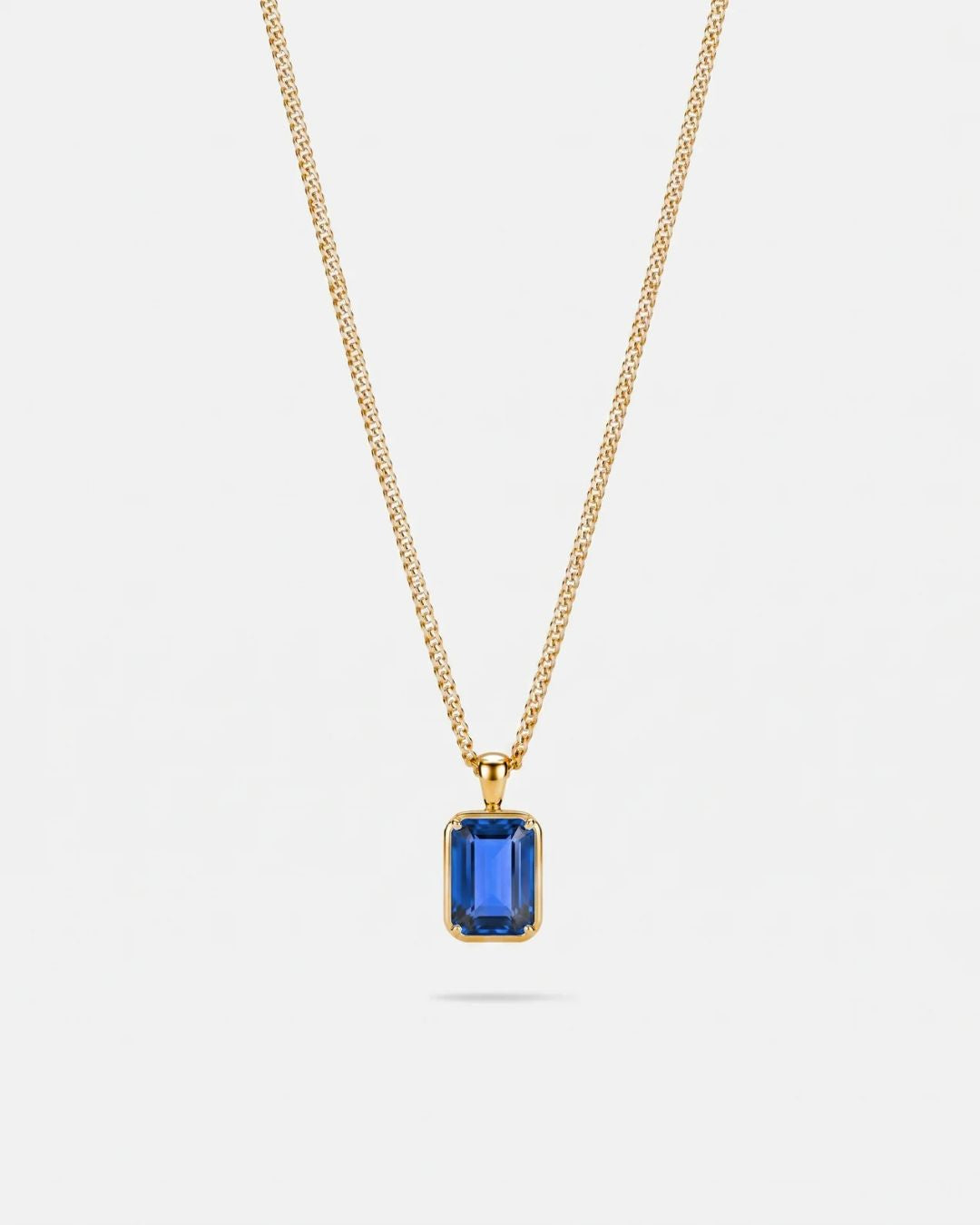 Sapphire Pendant Necklace | 1 Carat 18K Gold 1