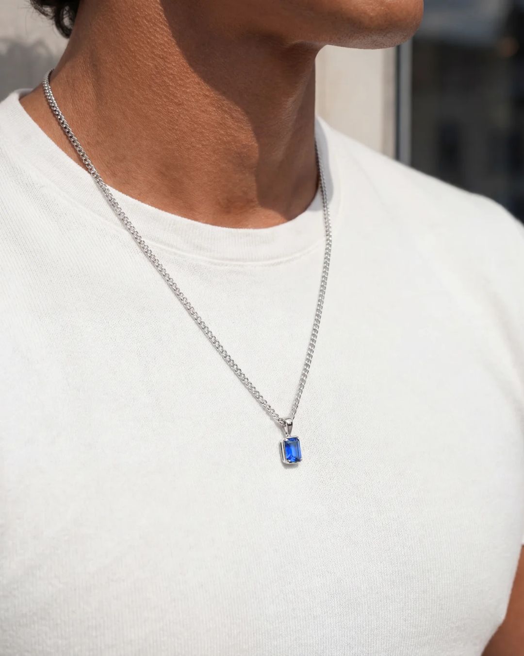 Sapphire Pendant Necklace | 1 Carat 10