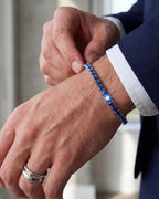 Reserva Tennis Bracelet | Sapphire Blue Silver 3