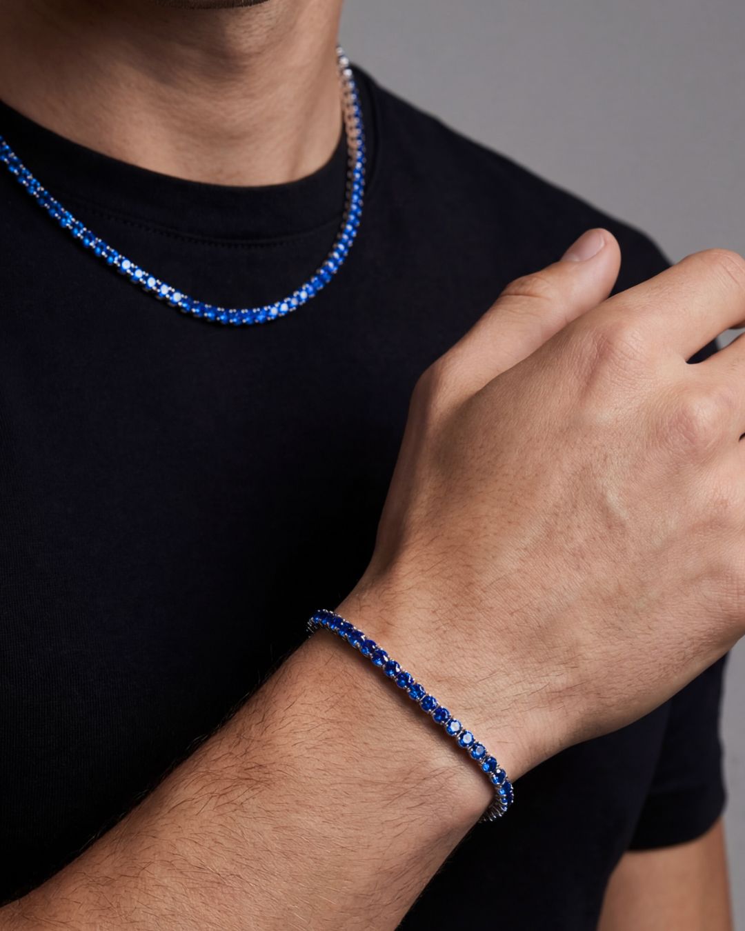 Reserva Tennis Bracelet | Sapphire Blue Silver 5