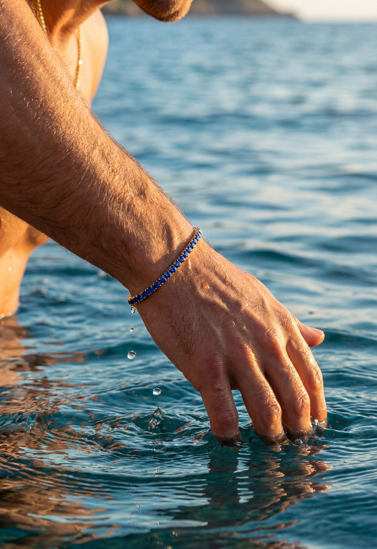 Reserva Tennis Bracelet | Sapphire Blue 14K Gold 6