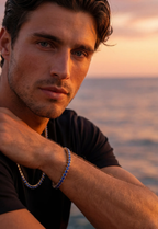 Reserva Tennis Bracelet | Sapphire Blue 14K Gold 8