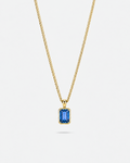 Sapphire Pendant Necklace | 2 Carat 18K Gold 1