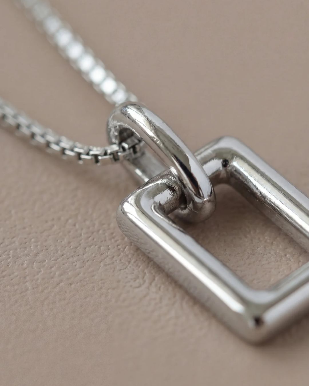 Silhouette Frame Necklace | Silver Plated 5