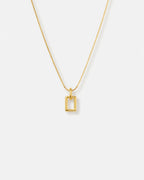 Silhouette Frame Necklace | Gold Plated 1
