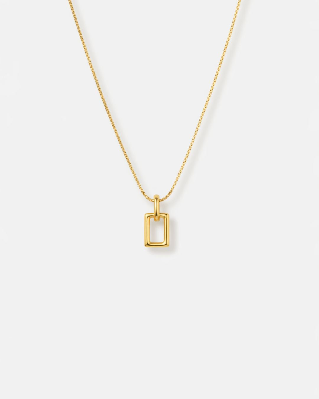 Silhouette Frame Necklace | Gold Plated 1