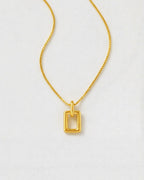 Silhouette Frame Necklace | Gold Plated 4