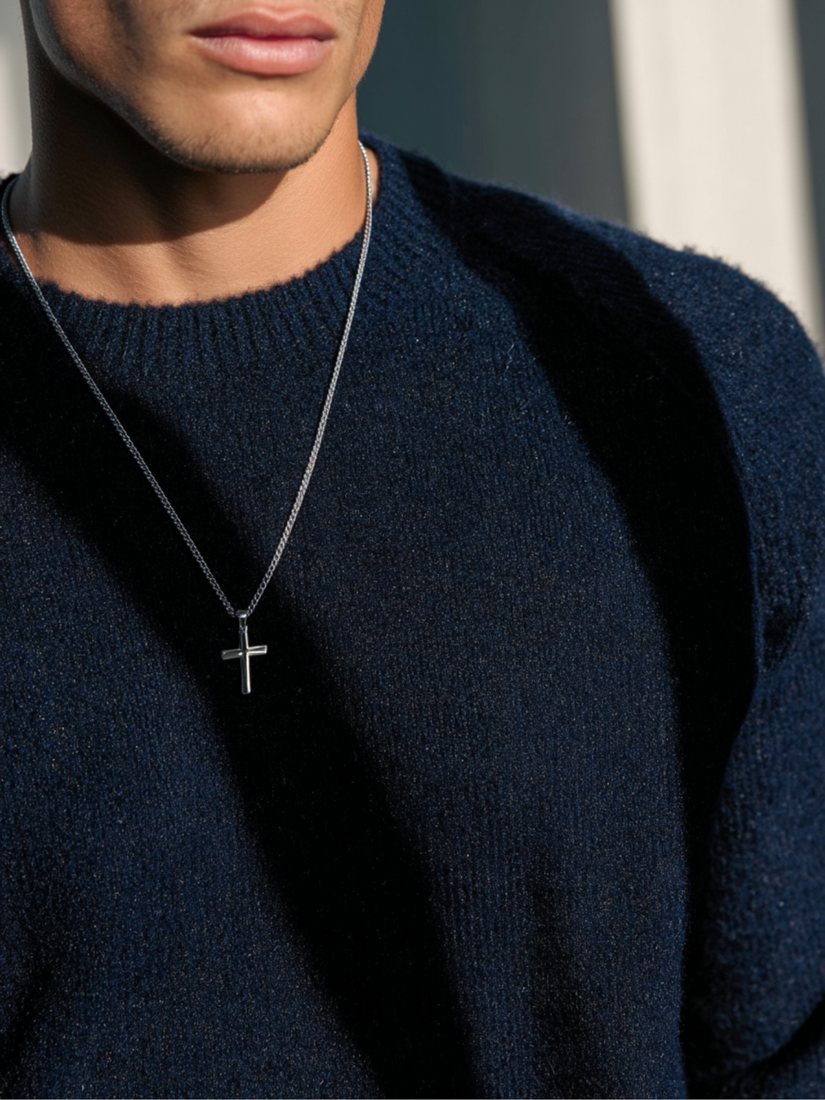 Eterna Cross Necklace | Platinum 5