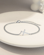 Eterna Cross Bracelet | Platinum 5