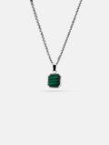 Malachio Necklace | Malachite Silver 1