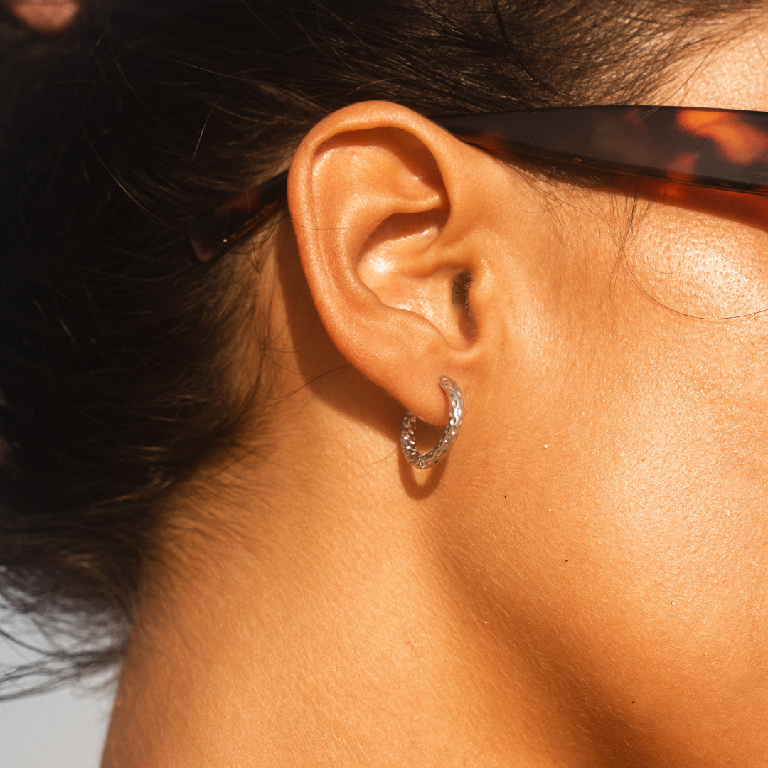 Hammered Hoops Earrings 6