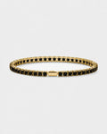 Square Tennis Bracelet | Onyx Black 18K Gold 1