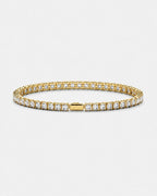Square Tennis Bracelet | Quartz 18K Gold 1