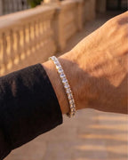 Square Tennis Bracelet | Quartz 18K Gold 2