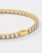 Square Tennis Bracelet | Quartz 18K Gold 3