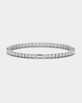 Square Tennis Bracelet | Quartz Silver 1