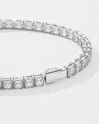 Square Tennis Bracelet | Quartz Silver 4